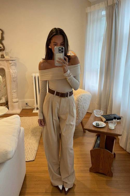 fall dinner date outfit