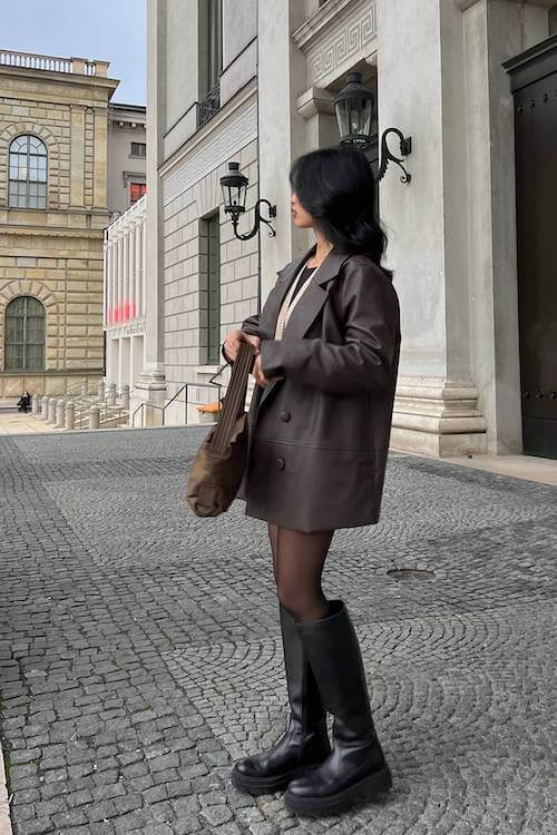 fall dinner date outfit