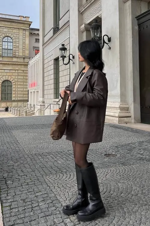fall dinner date outfit
