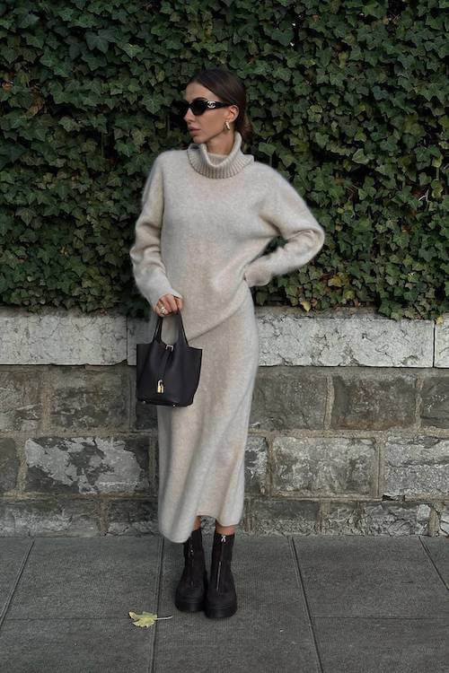fall dinner date outfit