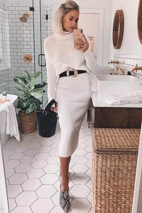 fall dinner date outfit
