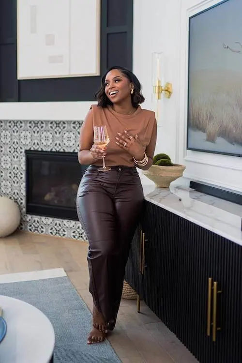 fall dinner date outfit
