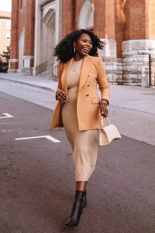 fall dinner date outfit