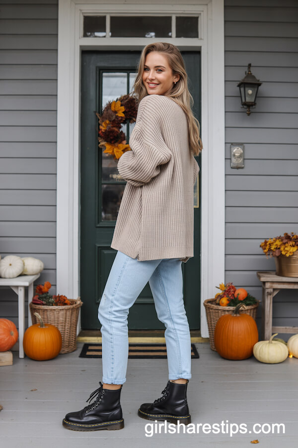 Oversized Sweater & Skinny Jeans Look