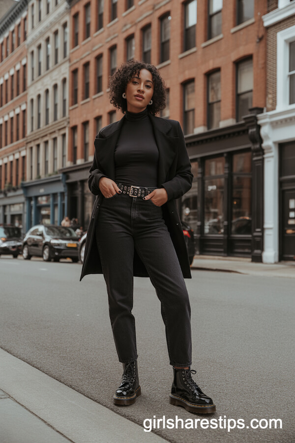 Monochrome Turtleneck Ensemble