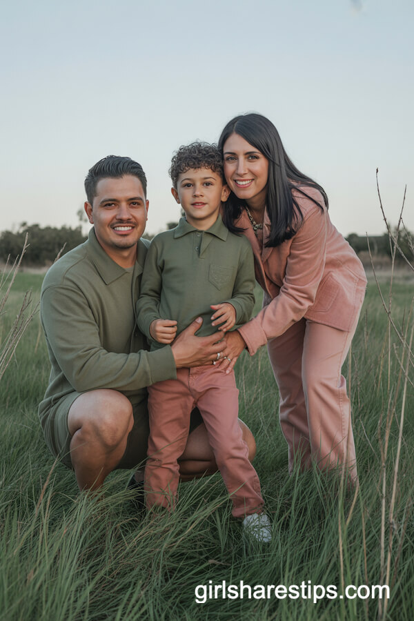 Dusty Rose Field Outfits