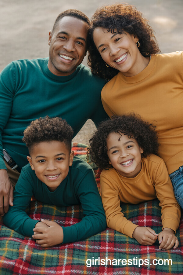 Teal and Marigold Blanket Outfits