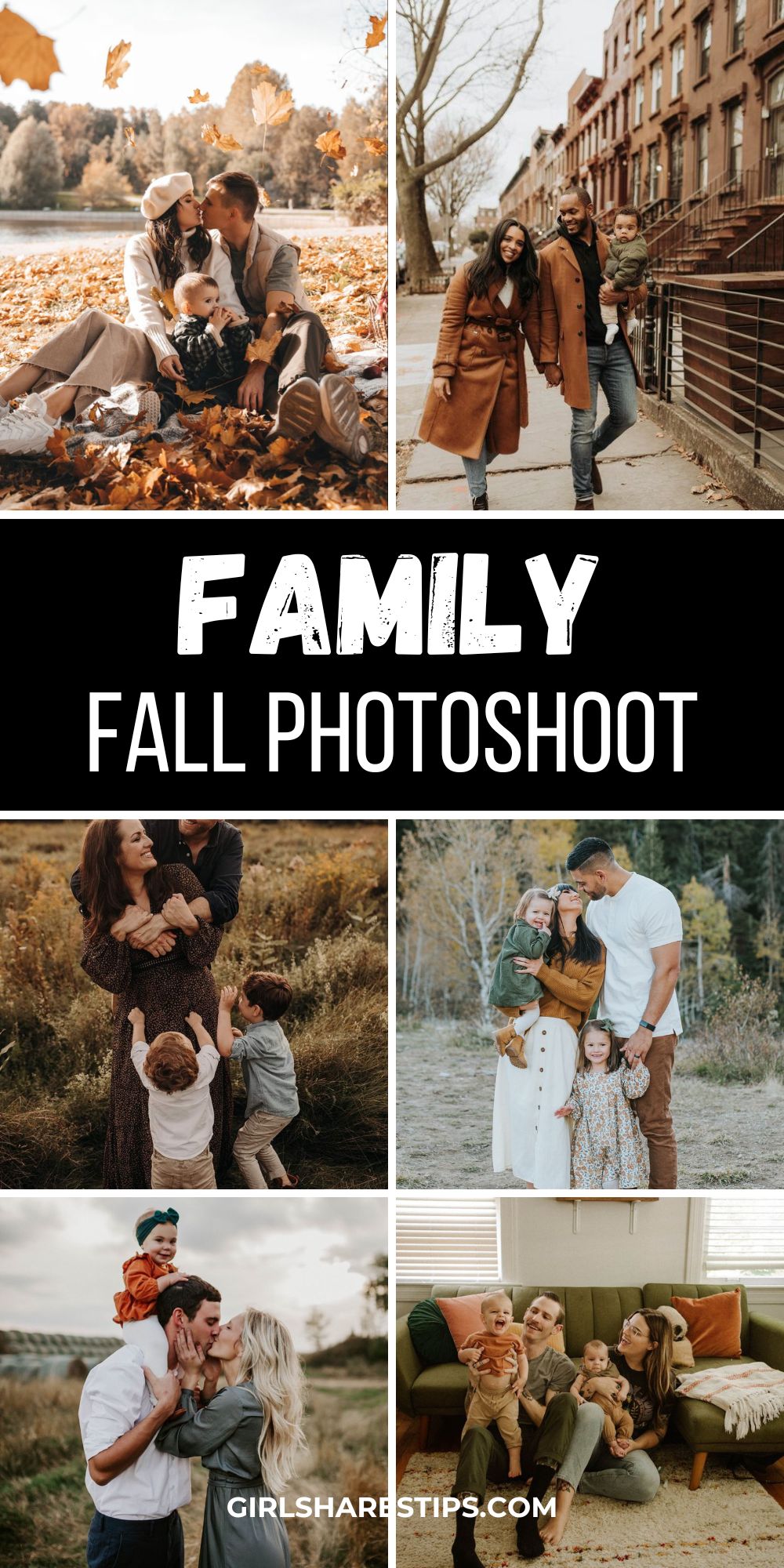 fall family photoshoot ideas collage