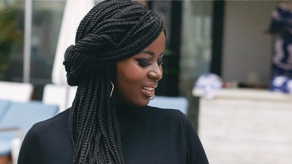 Side-Swept Jumbo Box Braids