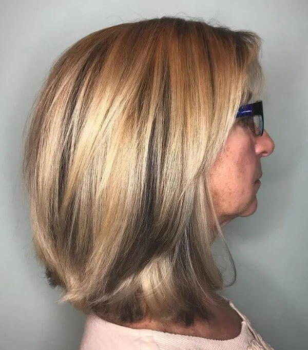 Layered Blonde with Face-Framing Highlights