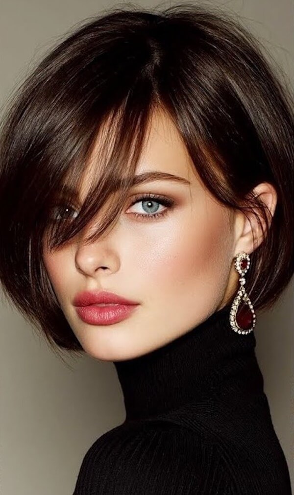 Chic Side-Swept Bob
