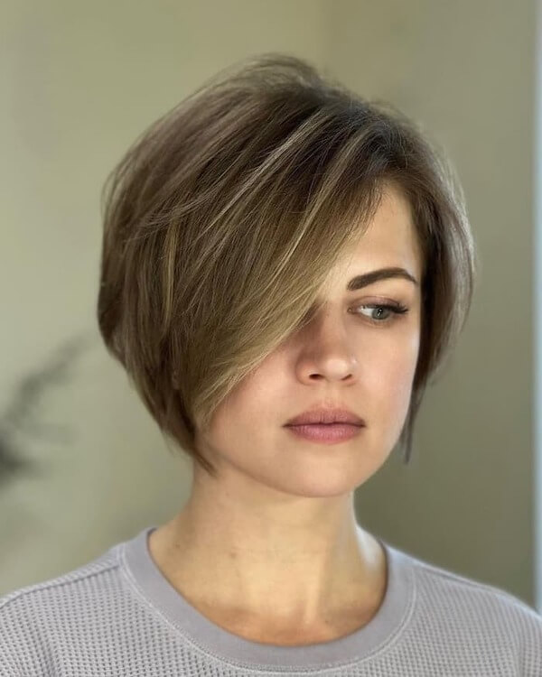 Stacked Textured Short Bob