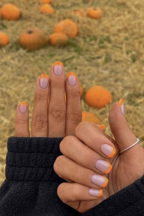 fall minimalist nails