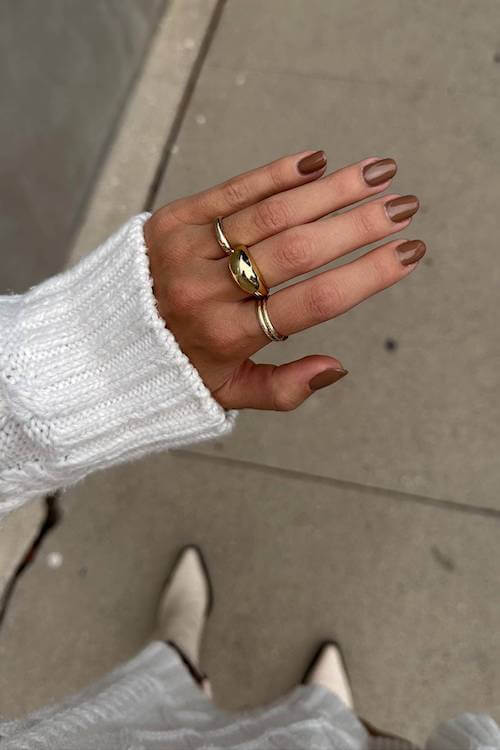 fall minimalist nails