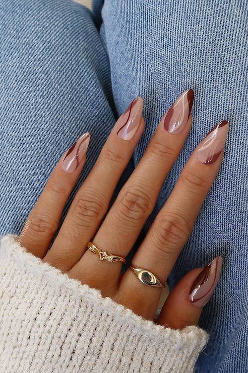 fall minimalist nails