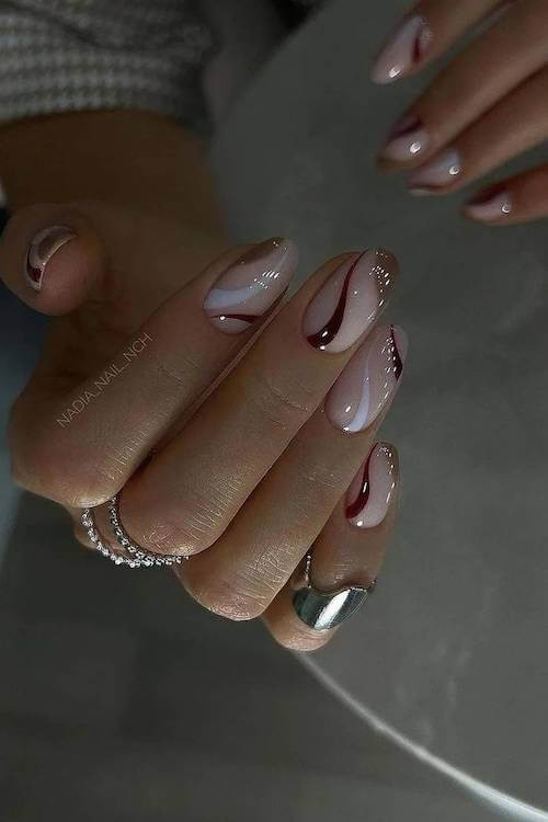 fall minimalist nails
