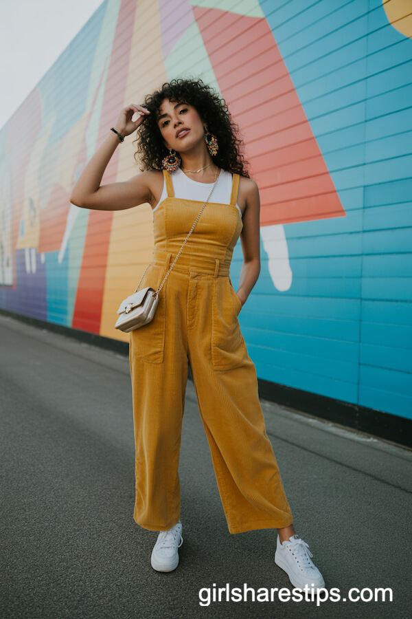 Mustard Corduroy Jumpsuit