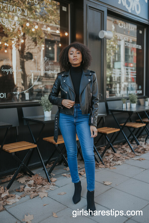 Moto Jacket & Skinny Jeans