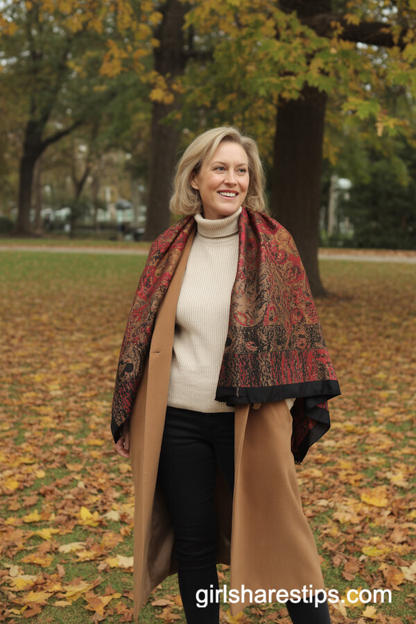 Camel Coat & Turtleneck