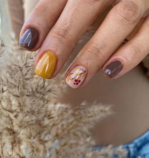 fall short nail designs