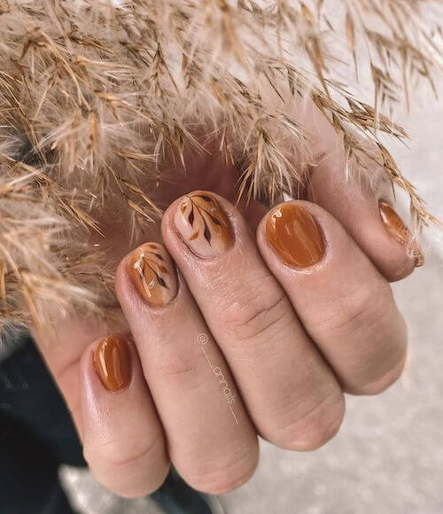 fall short nail designs