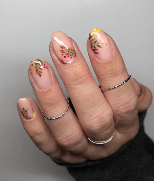 fall short nail designs