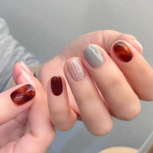 fall short nail designs