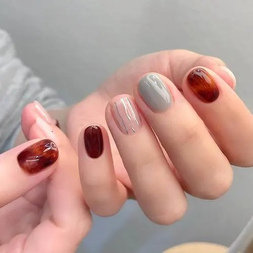 fall short nail designs