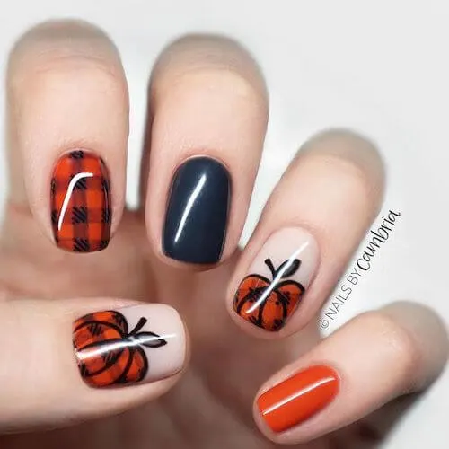 fall short nail designs