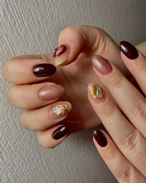 fall short nail designs