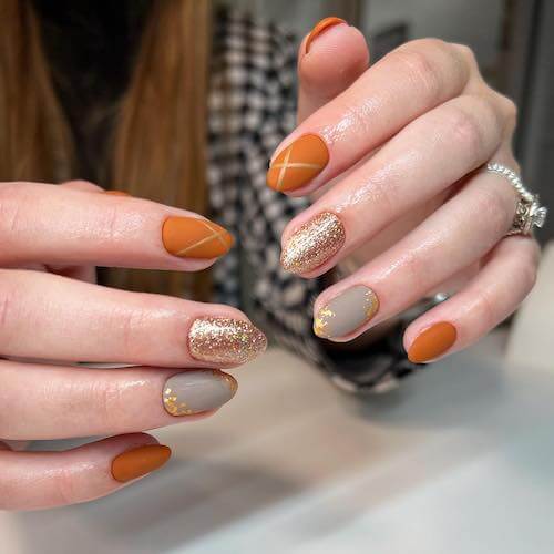 fall short nail designs