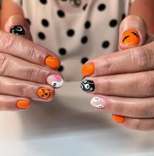 fall short nail designs