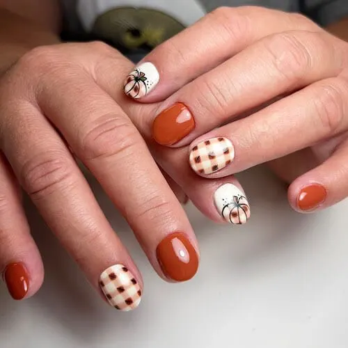 fall short nail designs