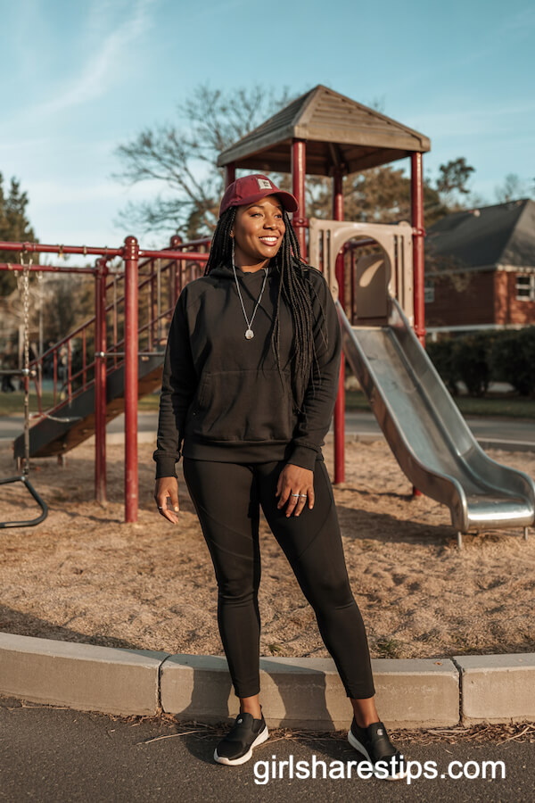 All-Black Hoodie and Leggings Set