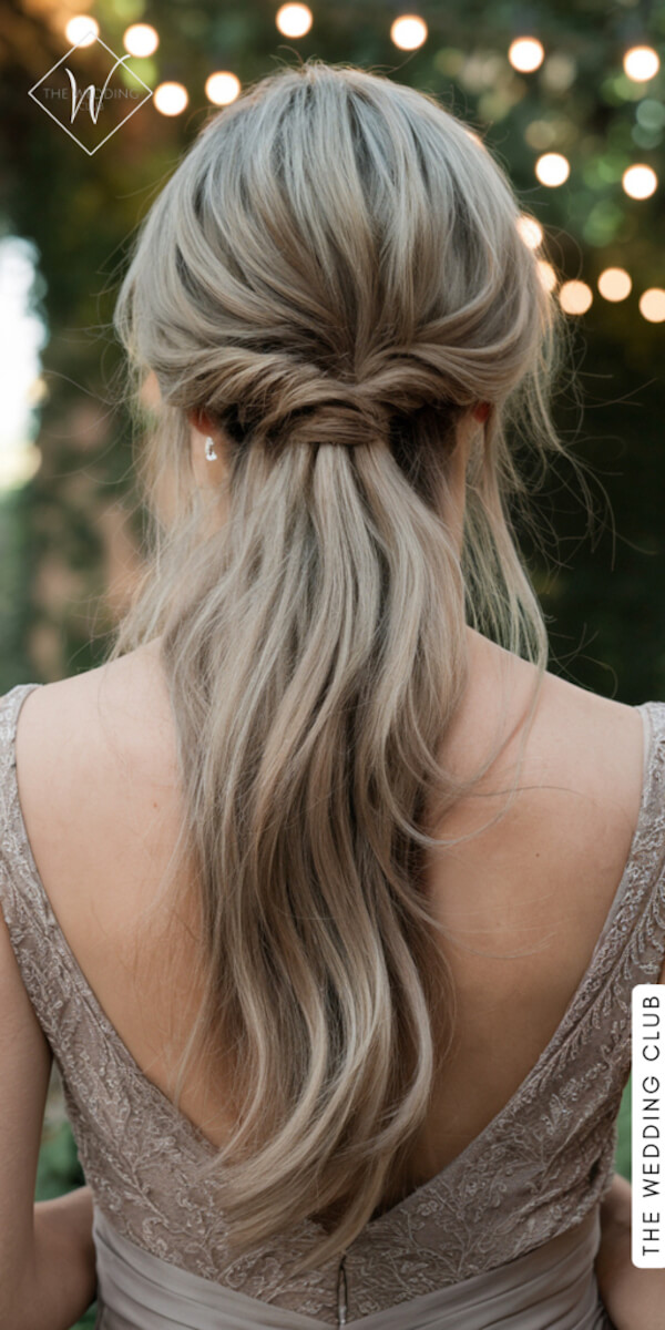 Soft Twisted Half Updo