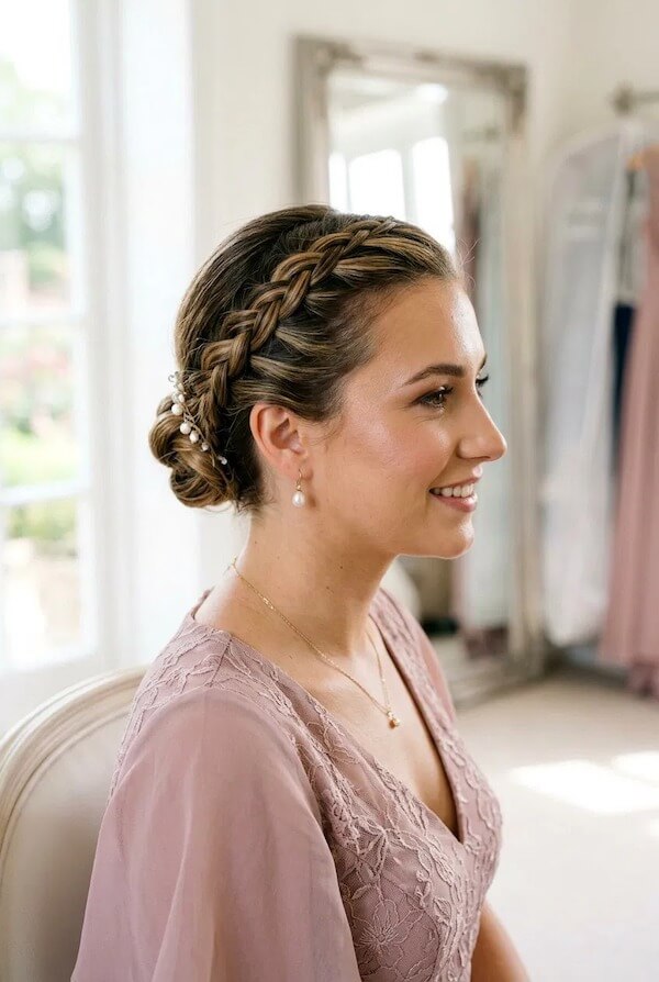 Braided Low Bun