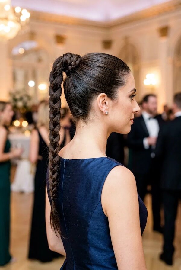 Sleek Braided Ponytail