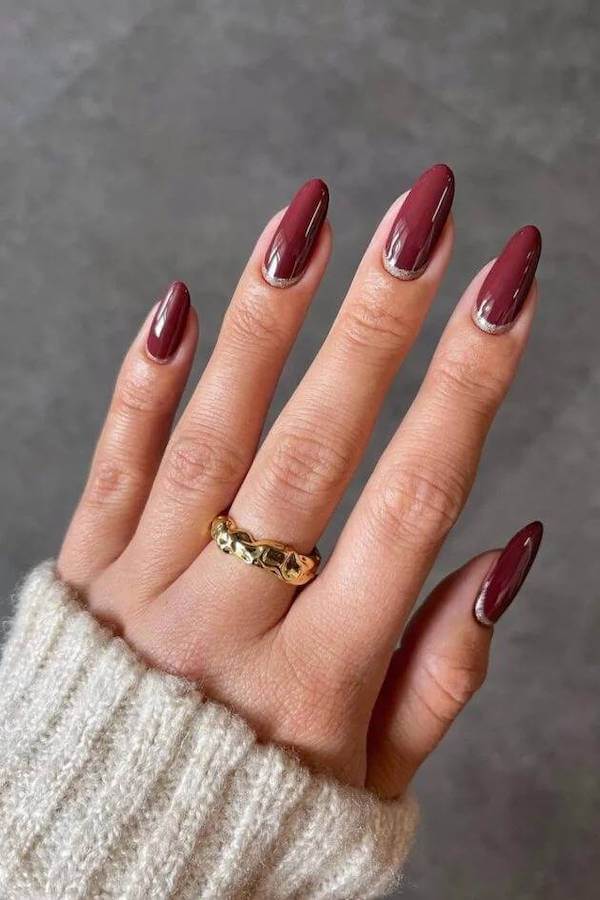 Classic Burgundy Fall Nails