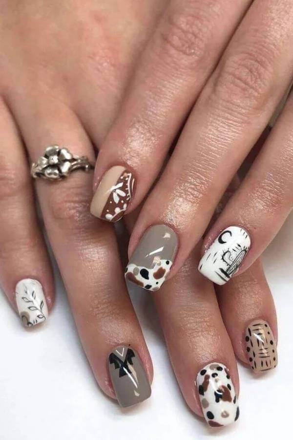 Southwestern Pattern Western Nails
