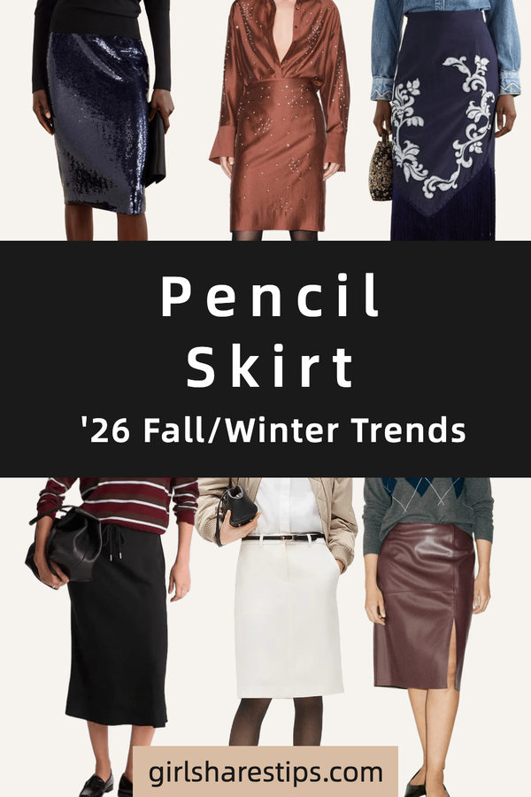 2026 fall winter fashion trend pencil skirt