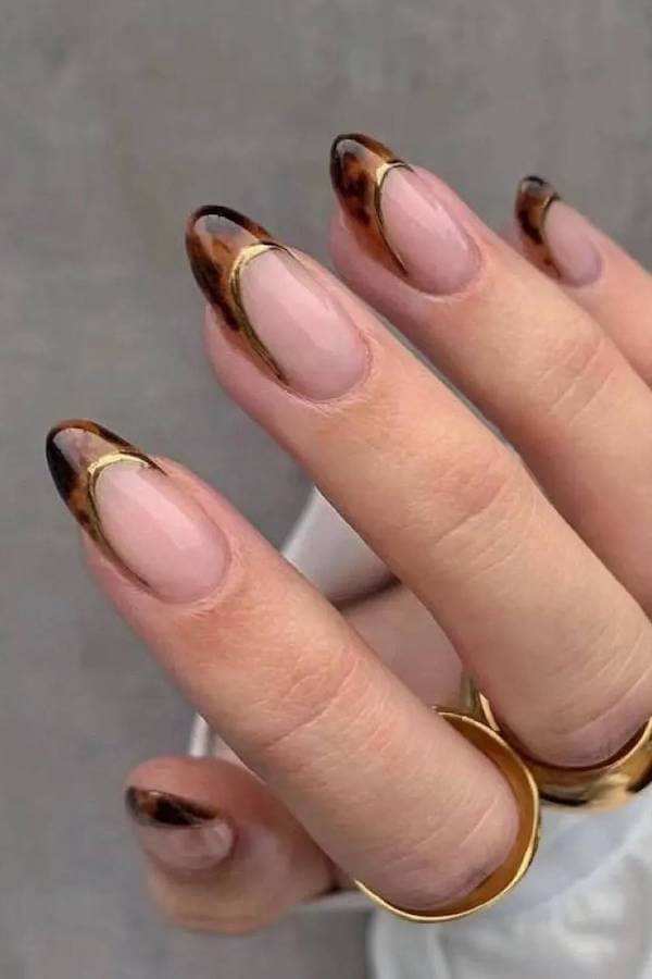 Tortoiseshell French Tips