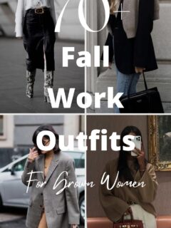 fall work outfits for women collage