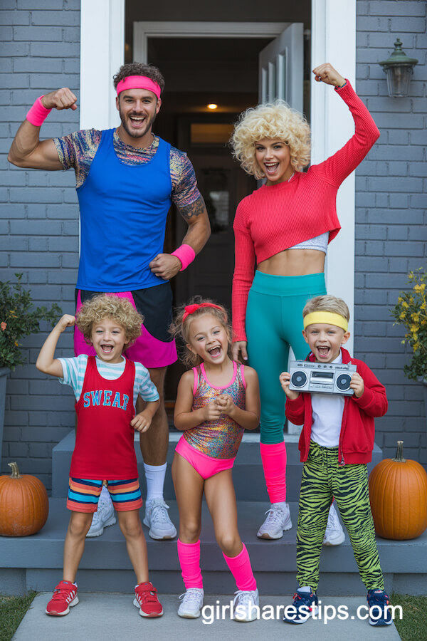 1980s Aerobics Family