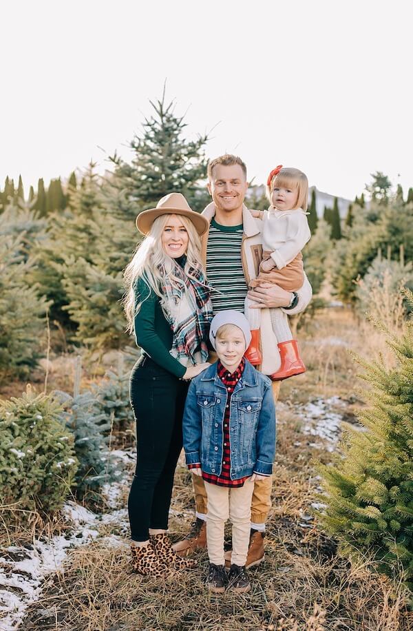 Christmas Tree Farm Family Photo