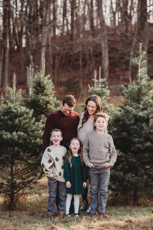 Neutral Sweater Family Portrait
