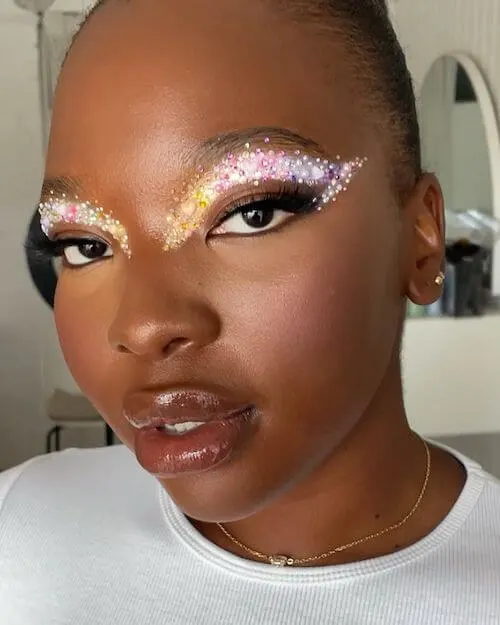 easy festival makeup looks black woman