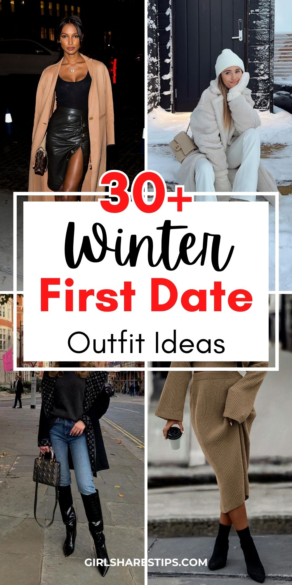 what to wear on a first date winter outfits collage