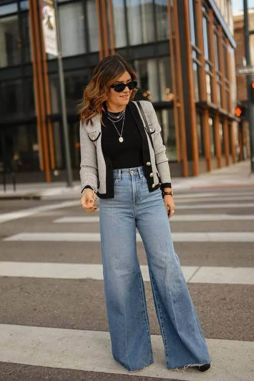 flare jeans outfit