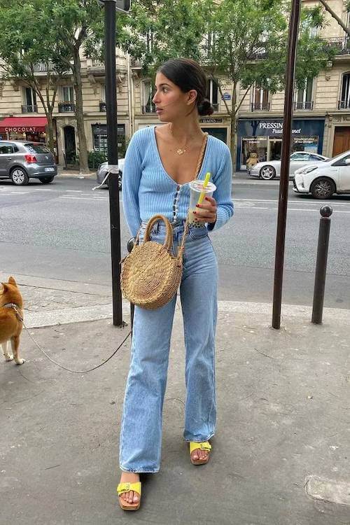 flare jeans outfit