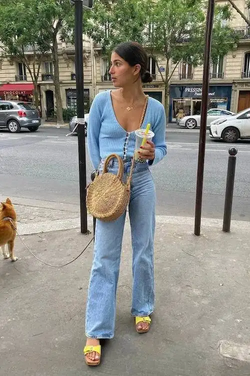 flare jeans outfit